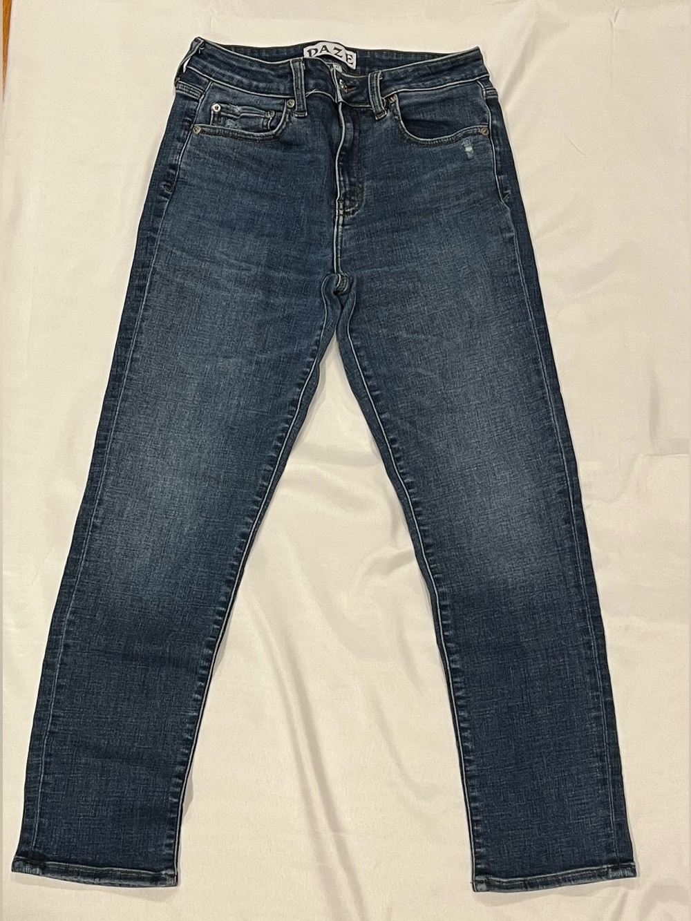 Slim Straight Jeans - Dark Blue